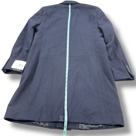 NWT Lauren Ralph Lauren Mens Luther Classic Fit Overcoat 38S in Midnight - $495 - Picture 14 of 14